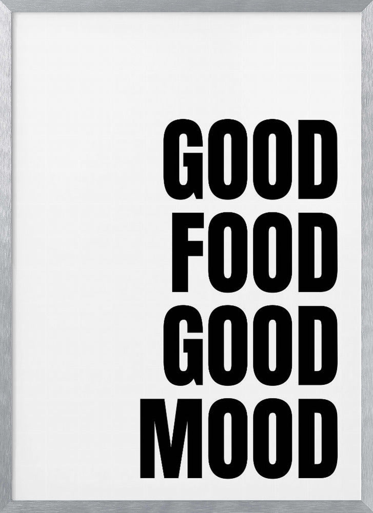 Godo Food Good Mood Poster (White)
