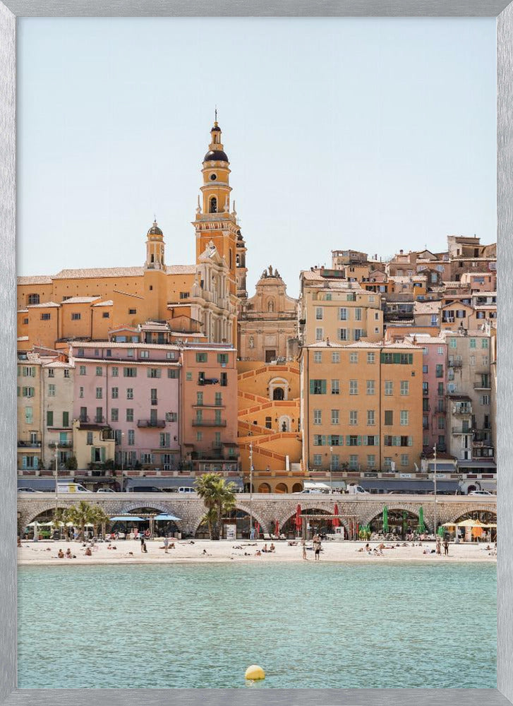 Skyline of Menton Poster