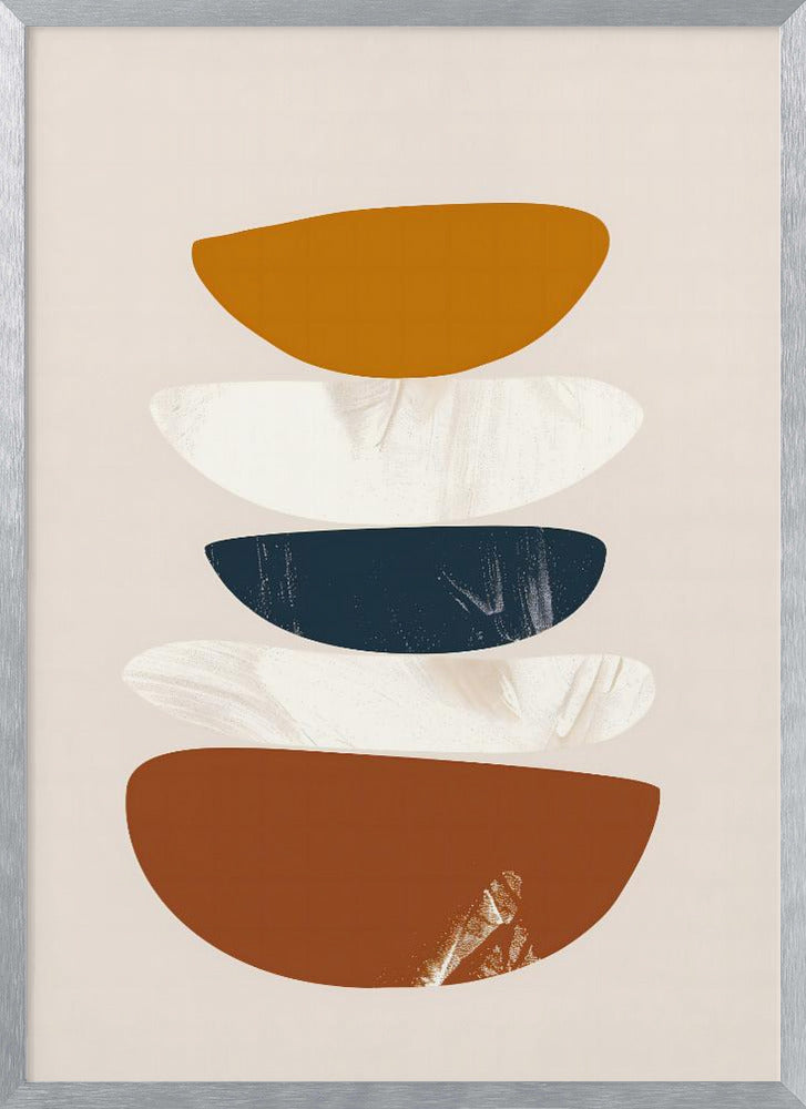 Abstract Minimalist Shapes No 1 Poster