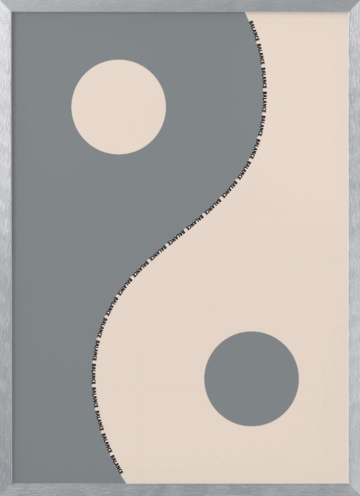Balance gray Poster