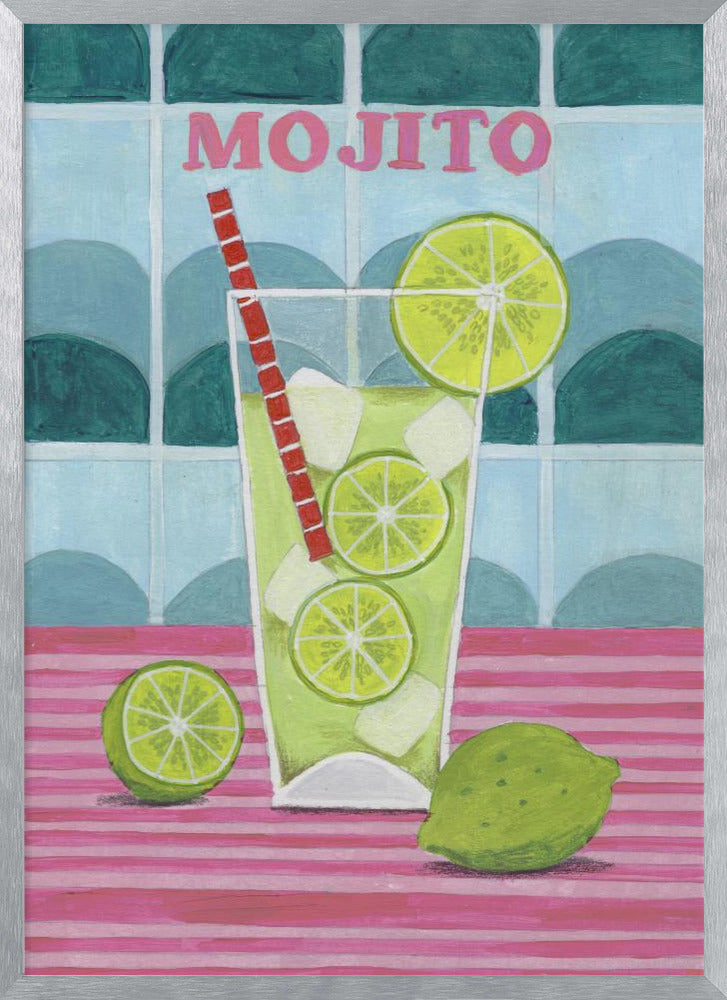 Glass of Mjito Poster