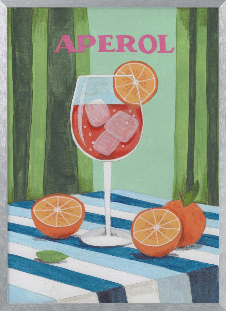 Aperol Spritz Cocktail Poster