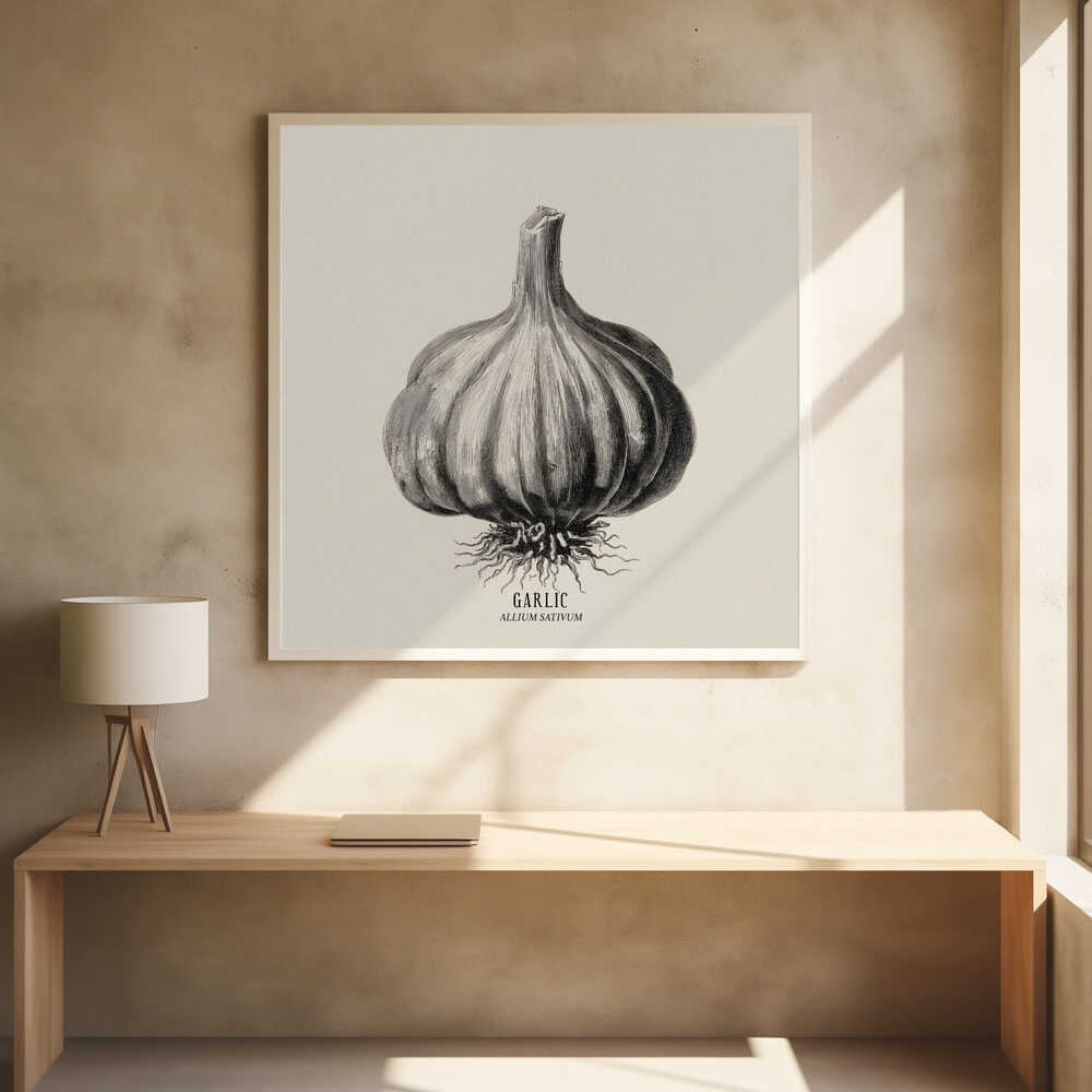 Vintage Vegetables - Garlic Poster
