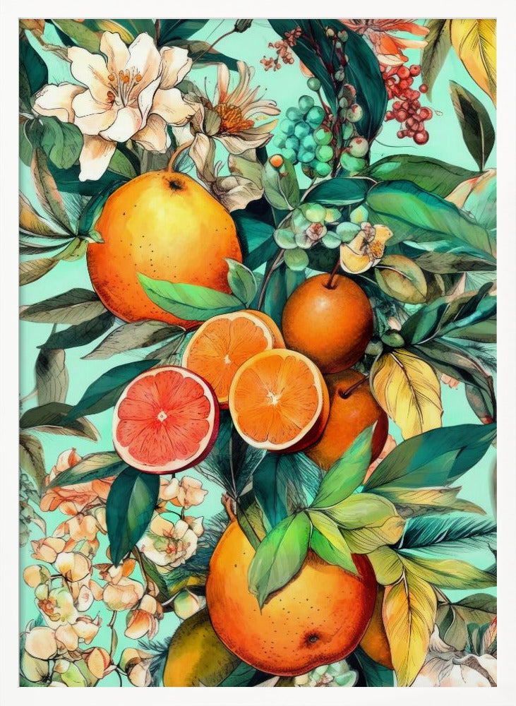 Flowers and fruits 2 Poster