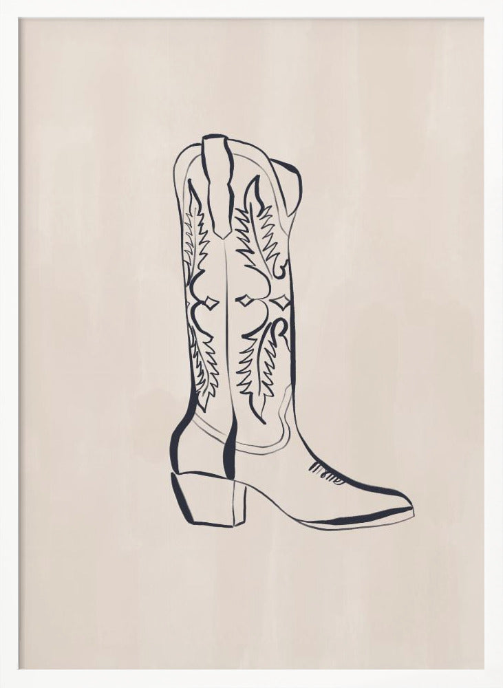 Cowboy Boots By Ivy Green Illustrations Poster
