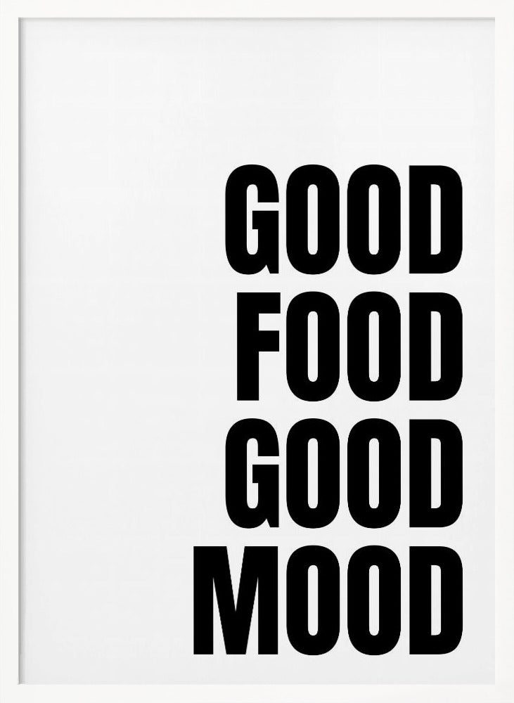Godo Food Good Mood Poster (White)