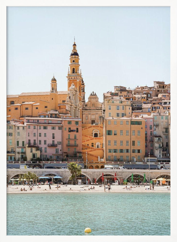 Skyline of Menton Poster