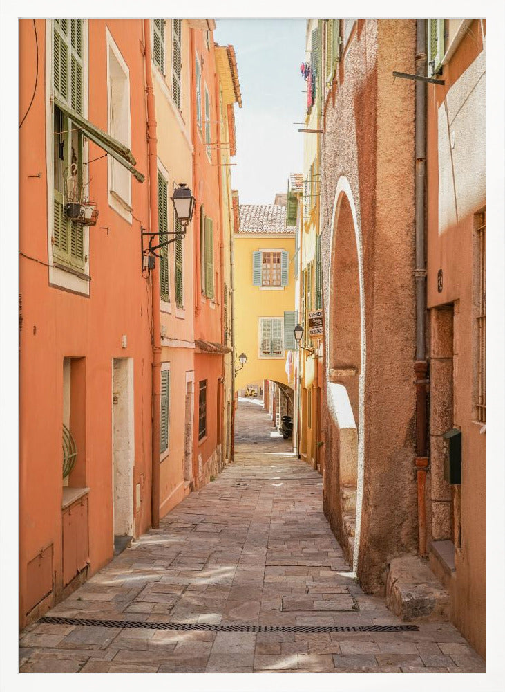 Streets of Menton Poster