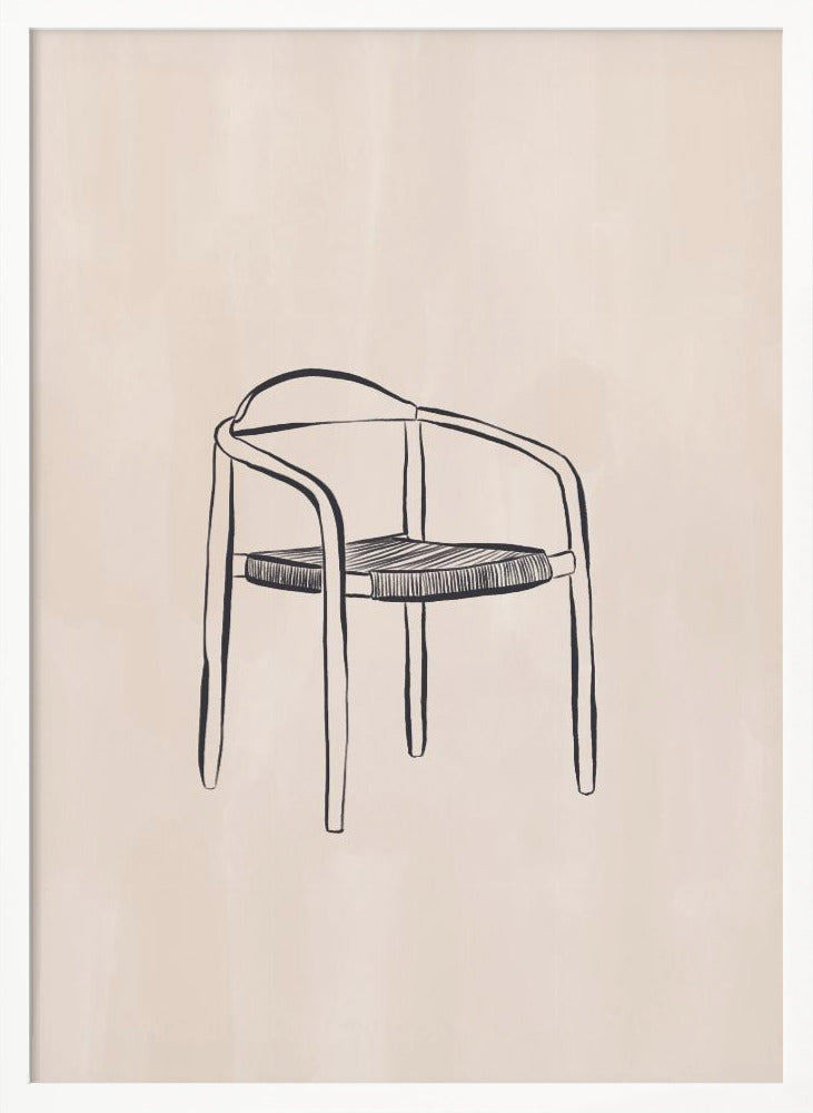 Design Chair Line Art Print By Ivy Green Illustrations 4 5 Ratio Poster