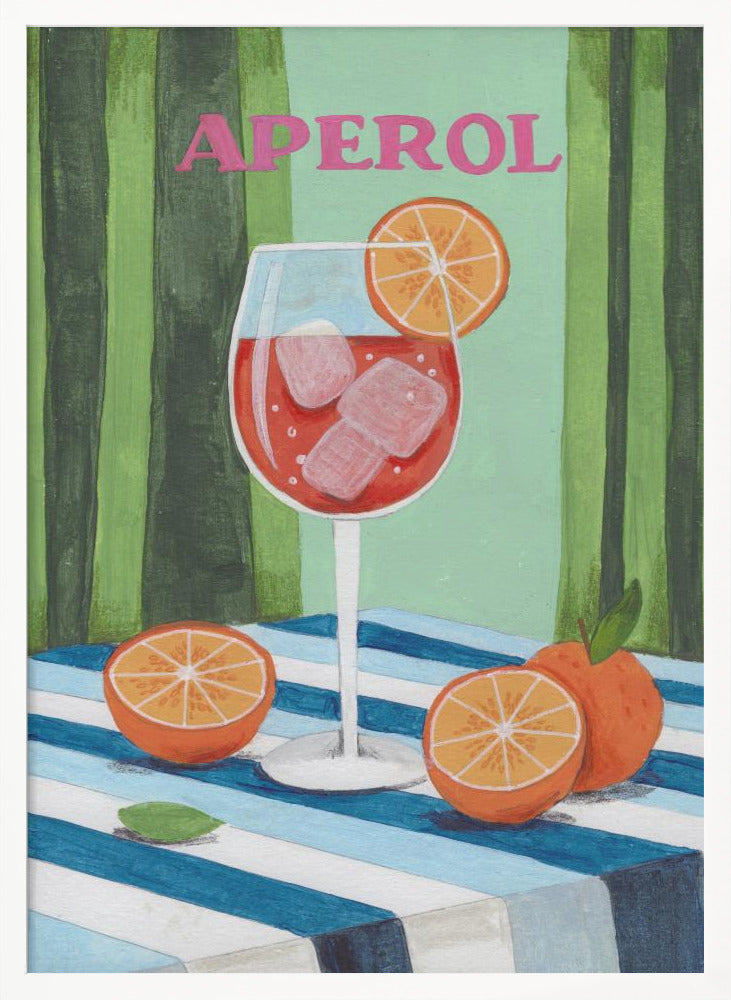 Aperol Spritz Cocktail Poster