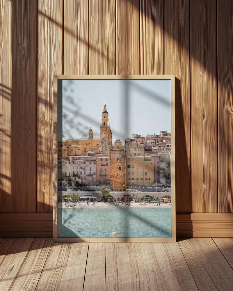 Skyline of Menton Poster