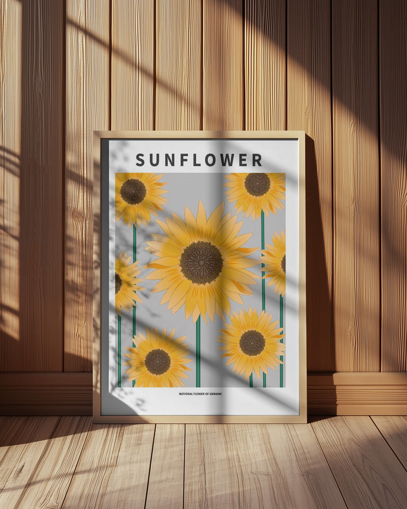 Sunflower - National flower och Ukraine Poster