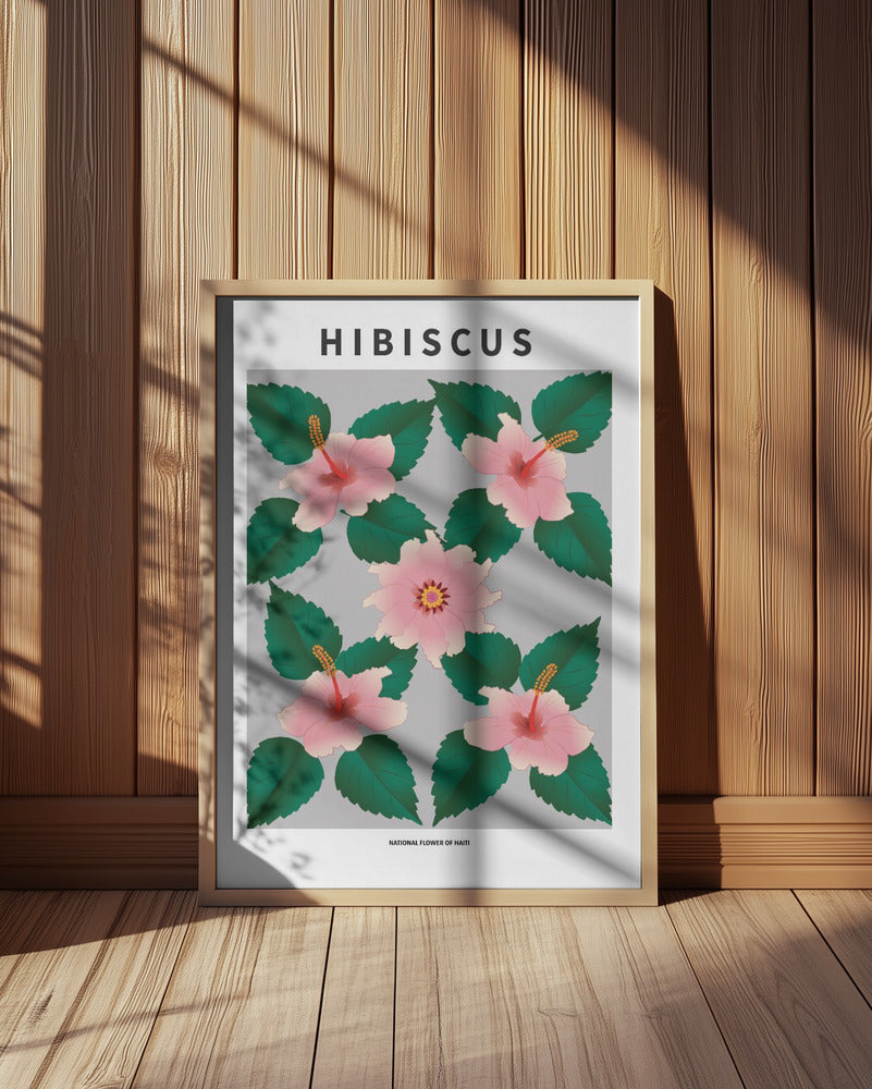 Hibiscus - National flower of Haiti Poster