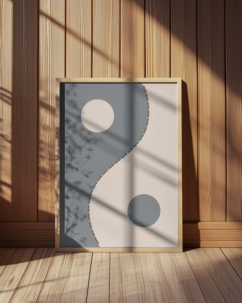 Balance gray Poster
