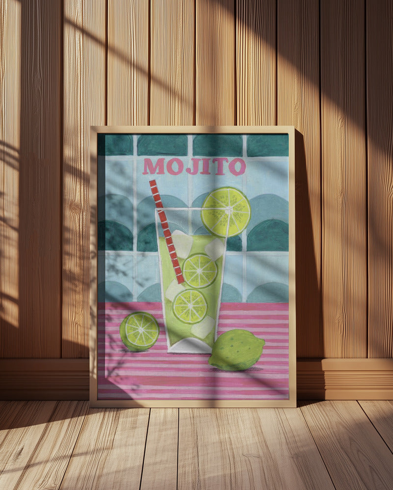 Glass of Mjito Poster