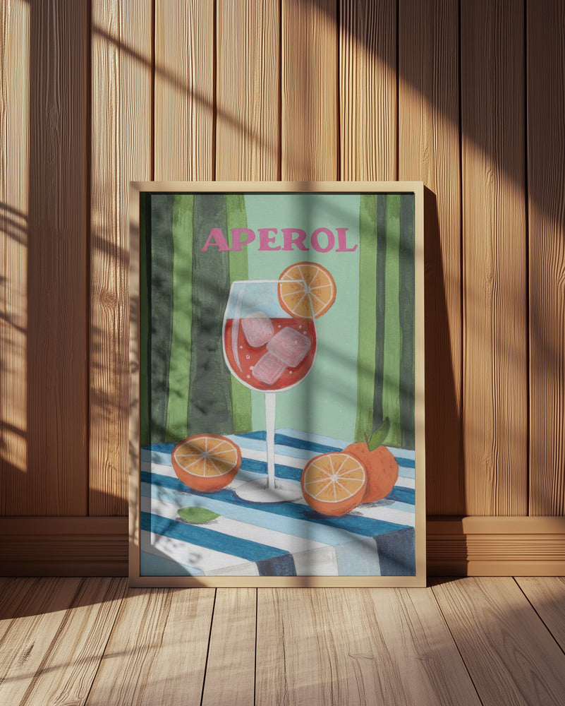Aperol Spritz Cocktail Poster