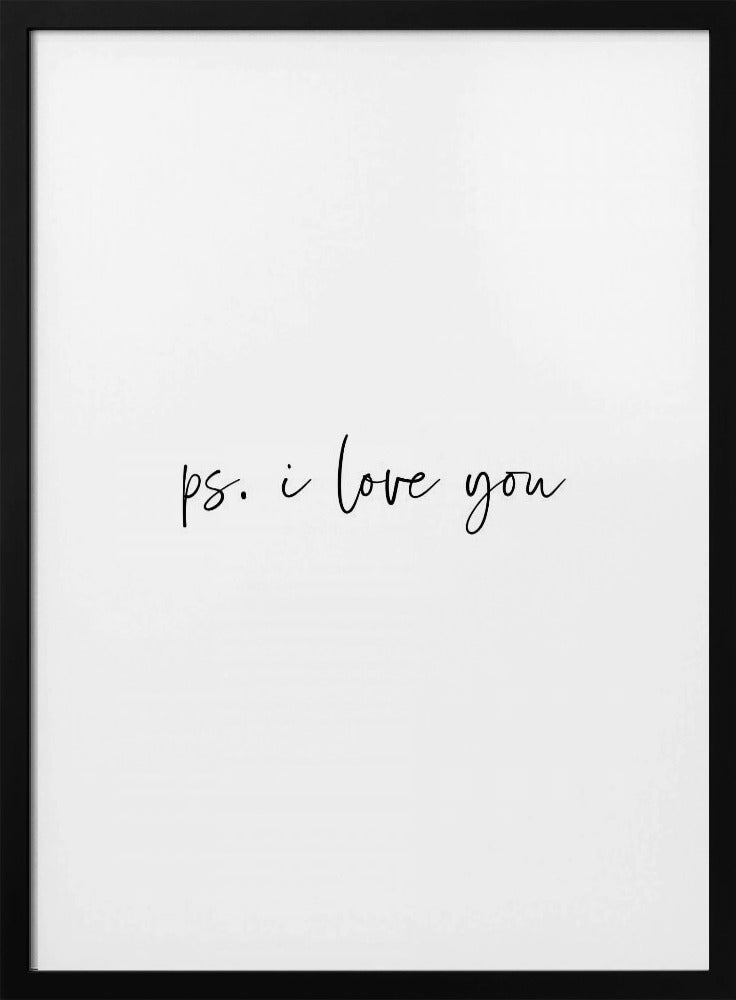 Ps. I Love You Poster - Corkframes.com
