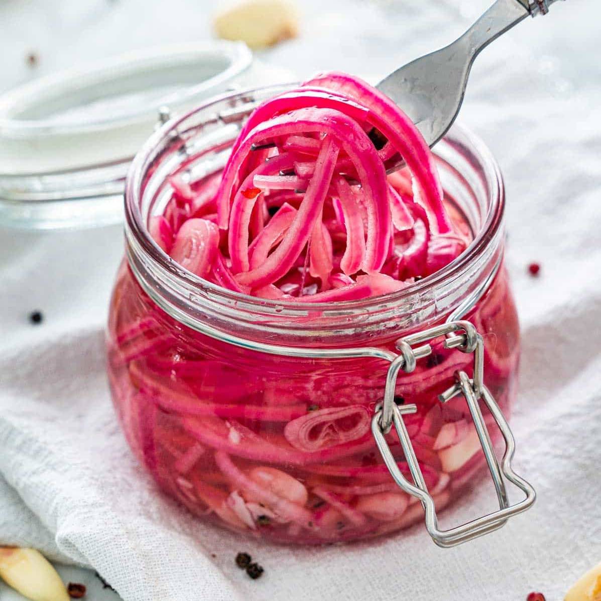 Pickled Red Onion with Christmas Spices