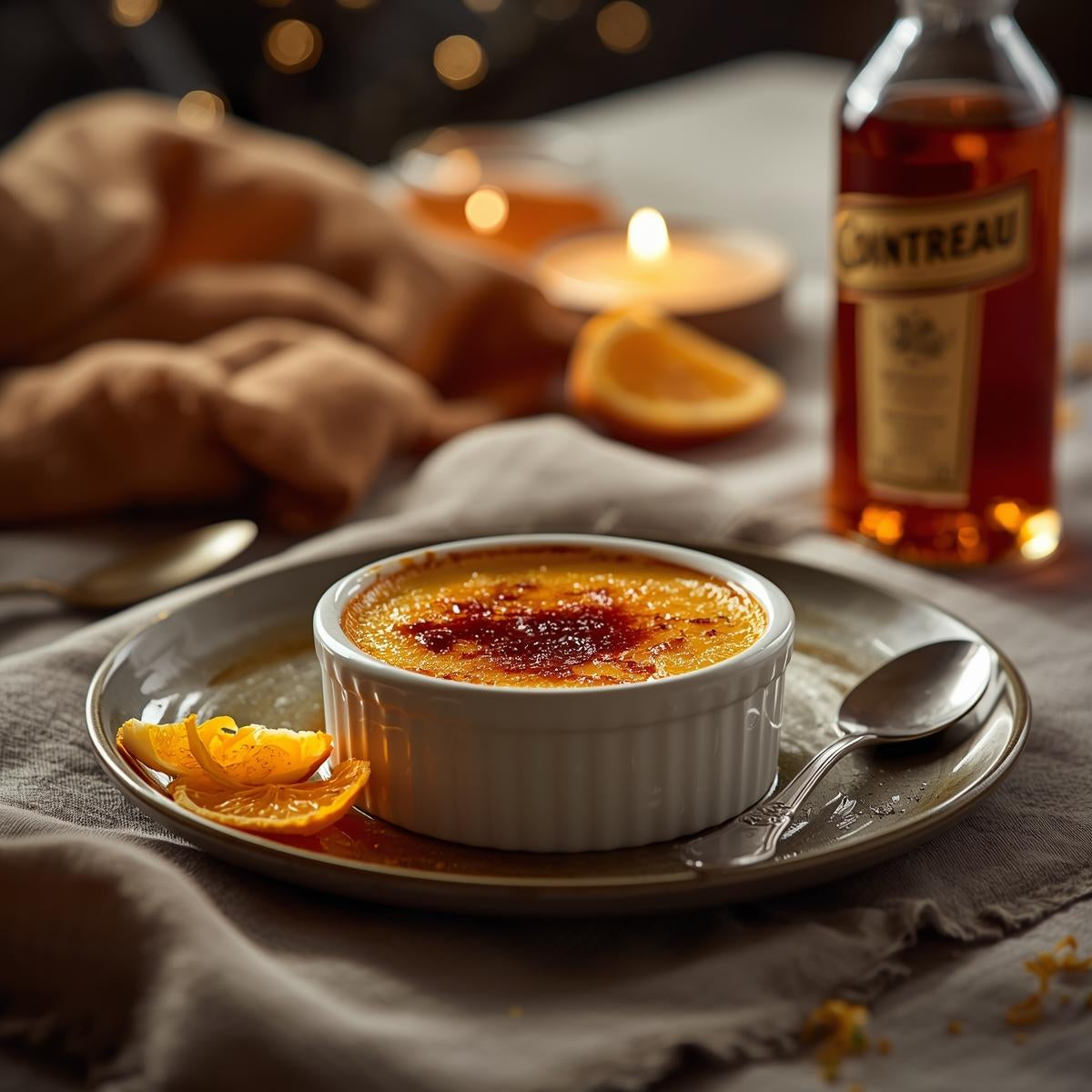 Crème Brûlée with Cointreau – Vanilla Custard with a Citrus Twist