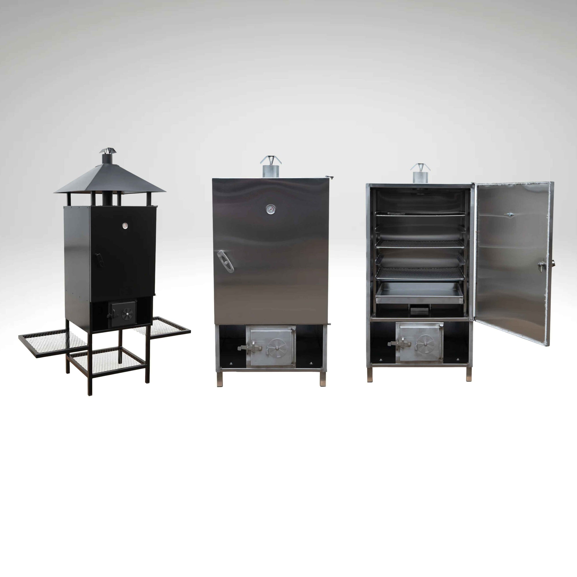 ABAS Smokehouse 100L and 200L - wood-fired smoking with steady temperature control