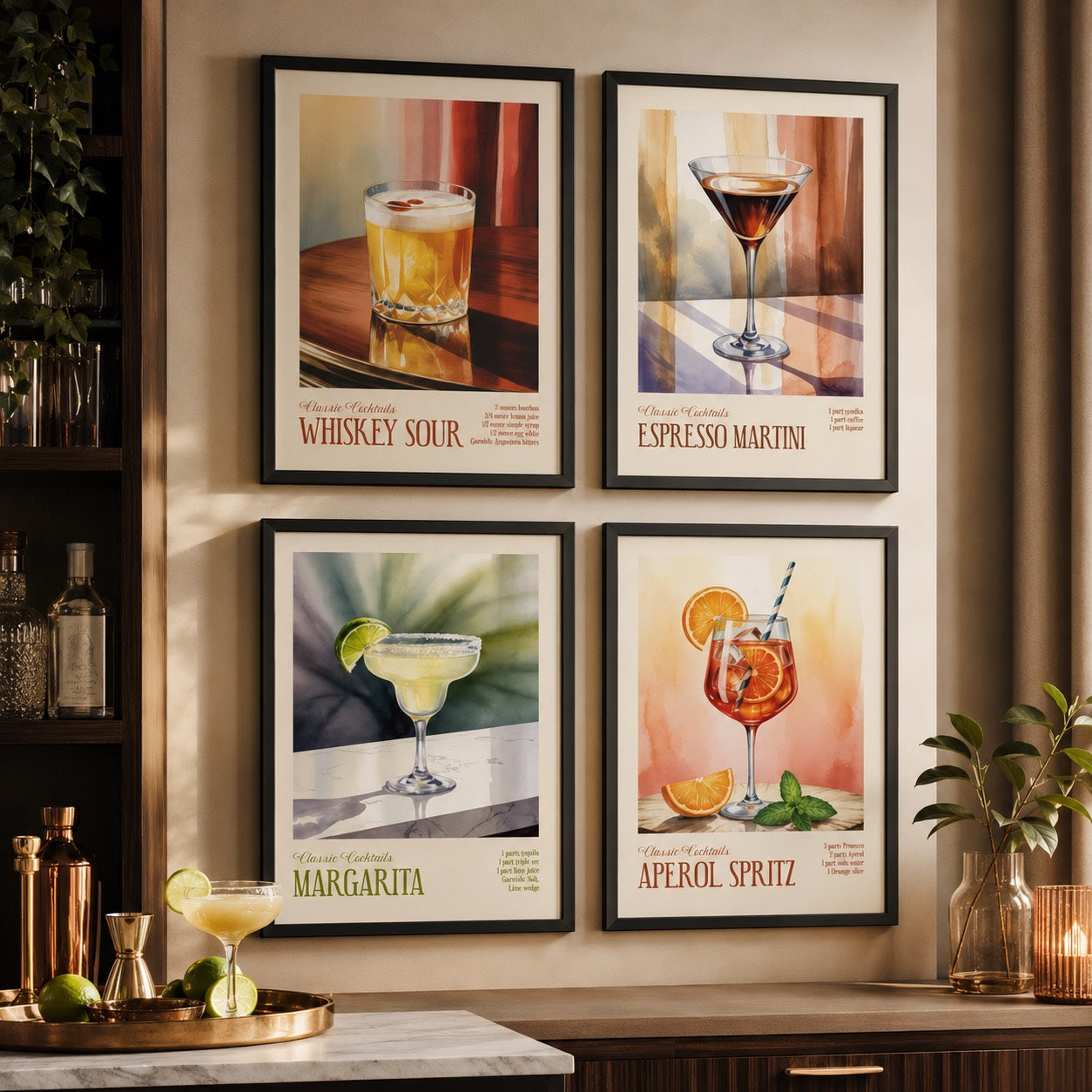 Cocktail Posters – Wall Art for the Home Bar