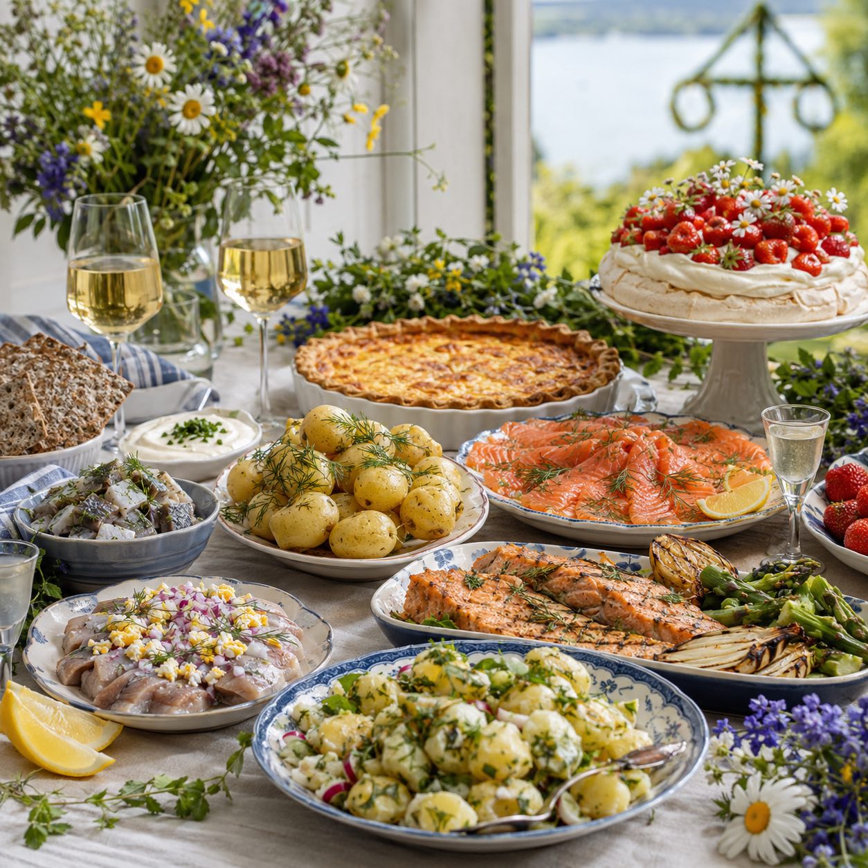 What to Cook for Midsummer: Cold Dishes, Warm Dishes and Desserts