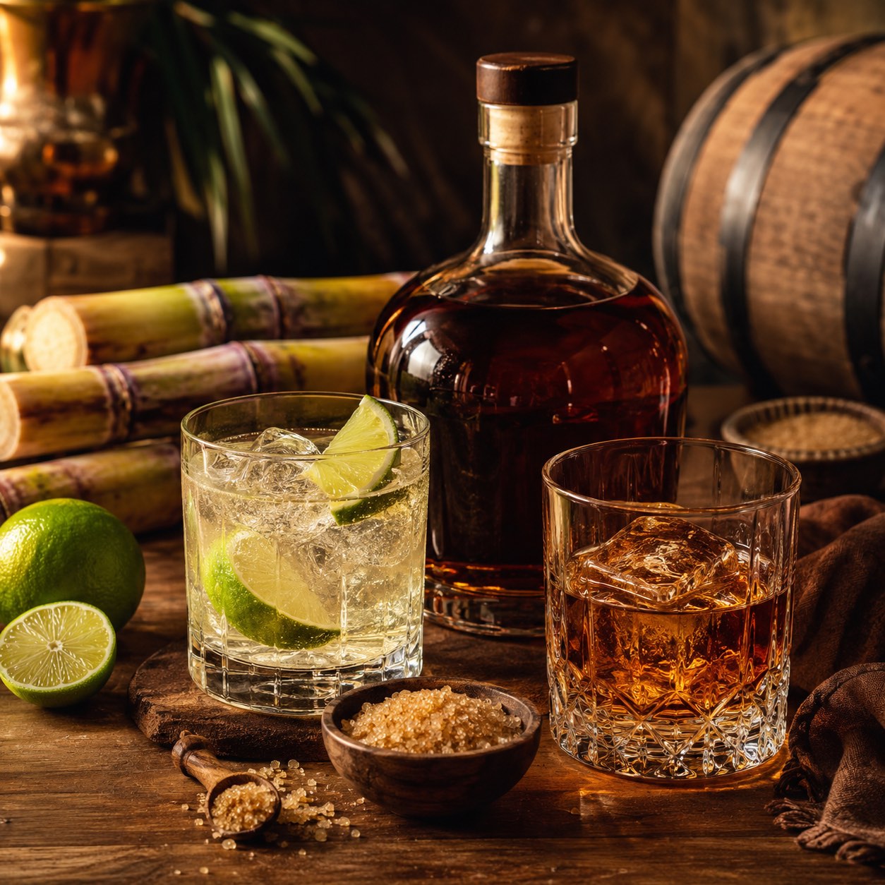 Rum: How It Is Made and the Difference Between Light and Dark Rum