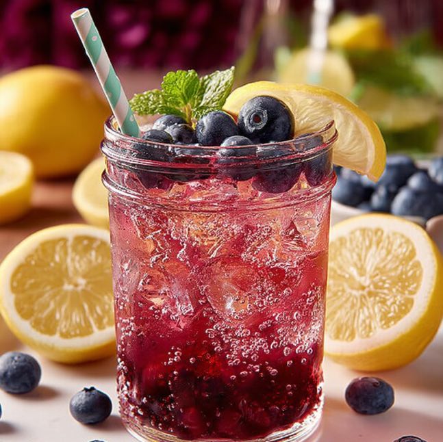 Blueberry & Basil Sparkler – Elegant, Fresh, Unexpected
