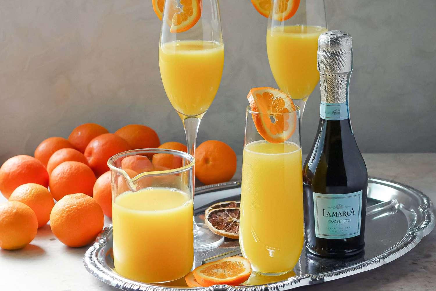 Mimosa - a refreshing champagne-based  drink.
