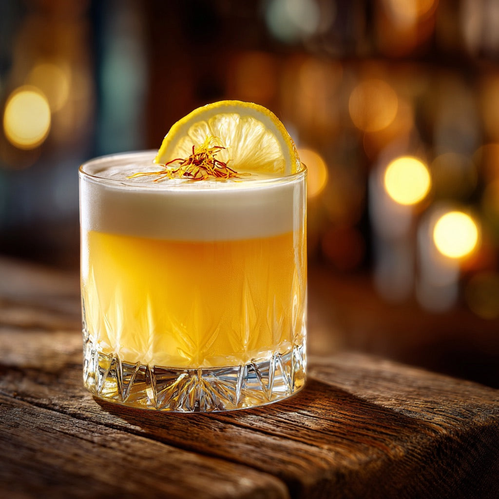 Saffron Sour – a golden cocktail with spicy elegance