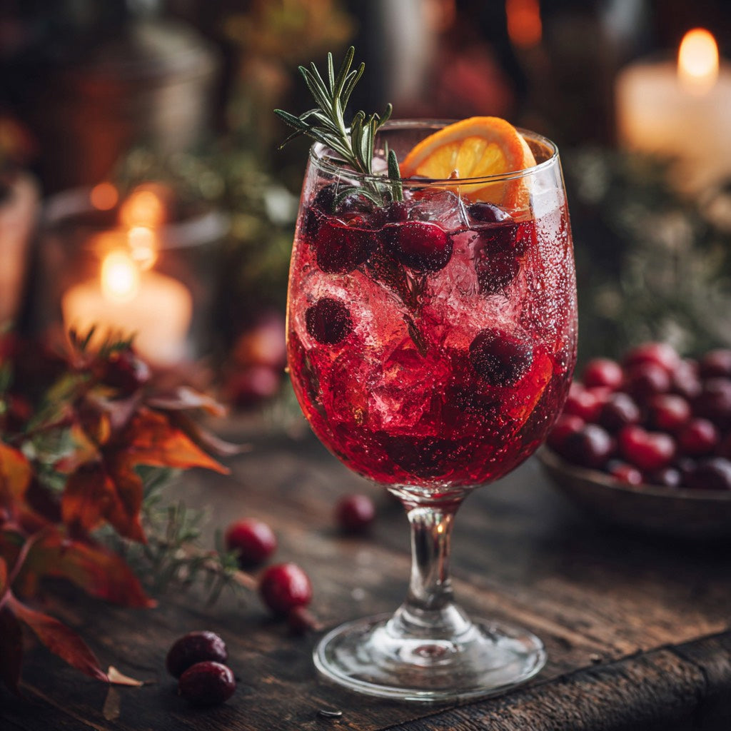 Spiced Cranberry Spritz – Sparkling Elegance with Berries and Spice