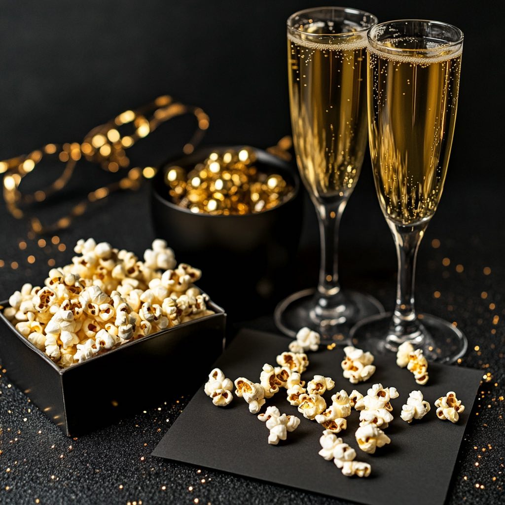 Popcorn and Champagne – The Perfect Combination of Elegance and Simplicity - Corkframes.com