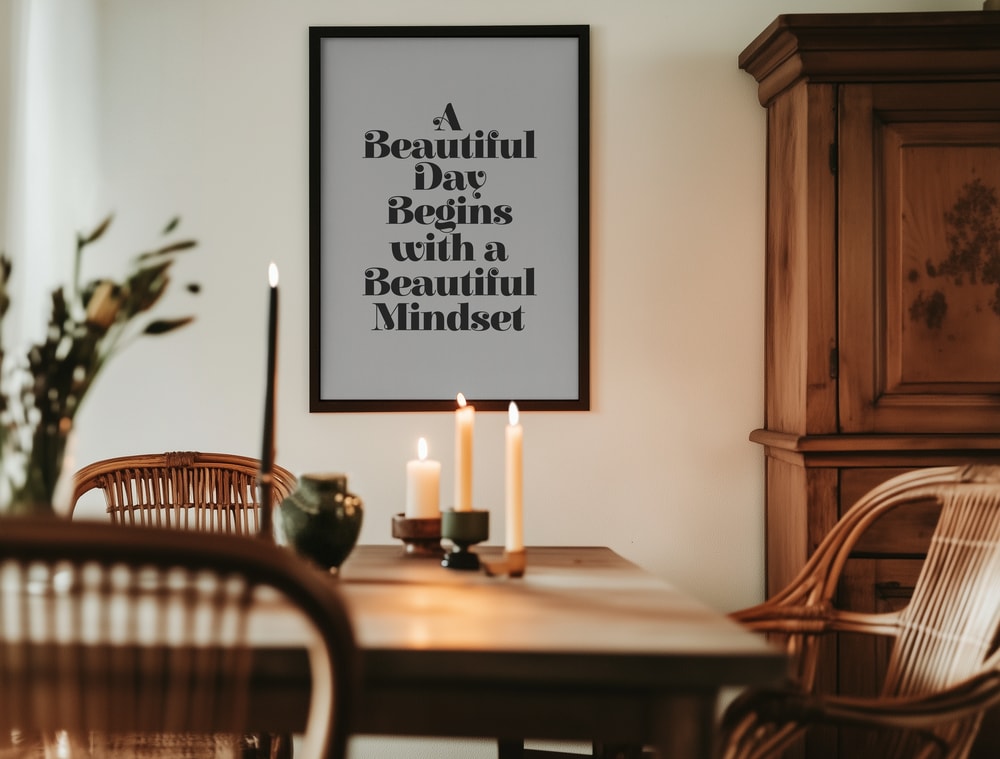 A Beautiful Day Mindset Poster