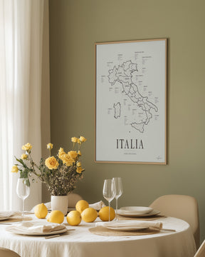Italia Wine Region Map