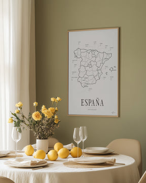 España Wine Region Map