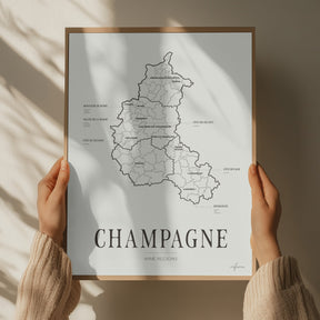 Champagne Wine Map