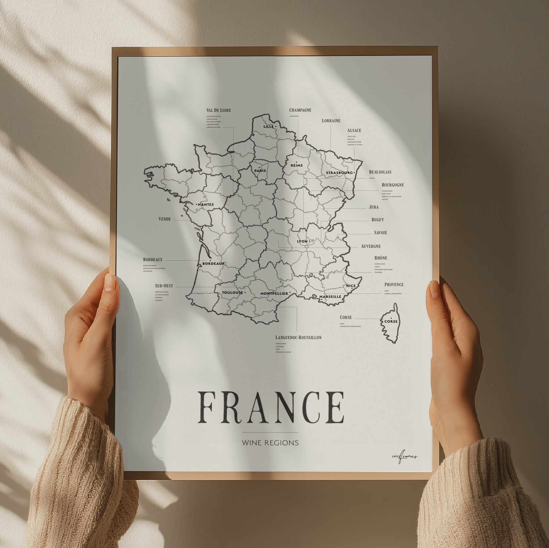 France Wine Region Map