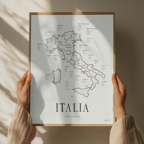 Italia Wine Region Map