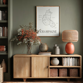 Champagne Wine Map