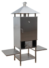 Räucherei - ABAS 200L mit Dach und Regalen Edelstahl