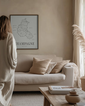 Champagne Wine Map