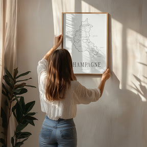 Champagne Wine Map