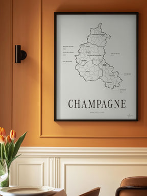 Champagne Wine Map