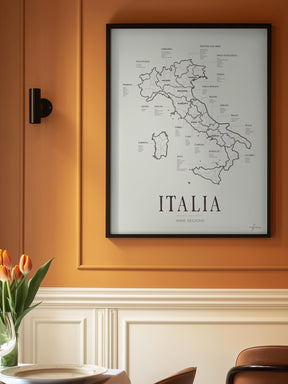 Italia Wine Region Map