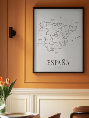 España Wine Region Map