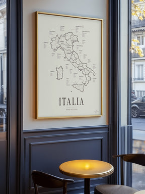 Italia Wine Region Map