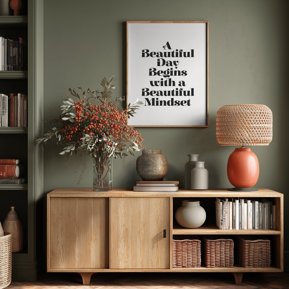 A Beautiful Day Mindset Poster