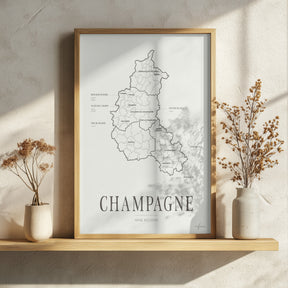 Champagne Wine Map
