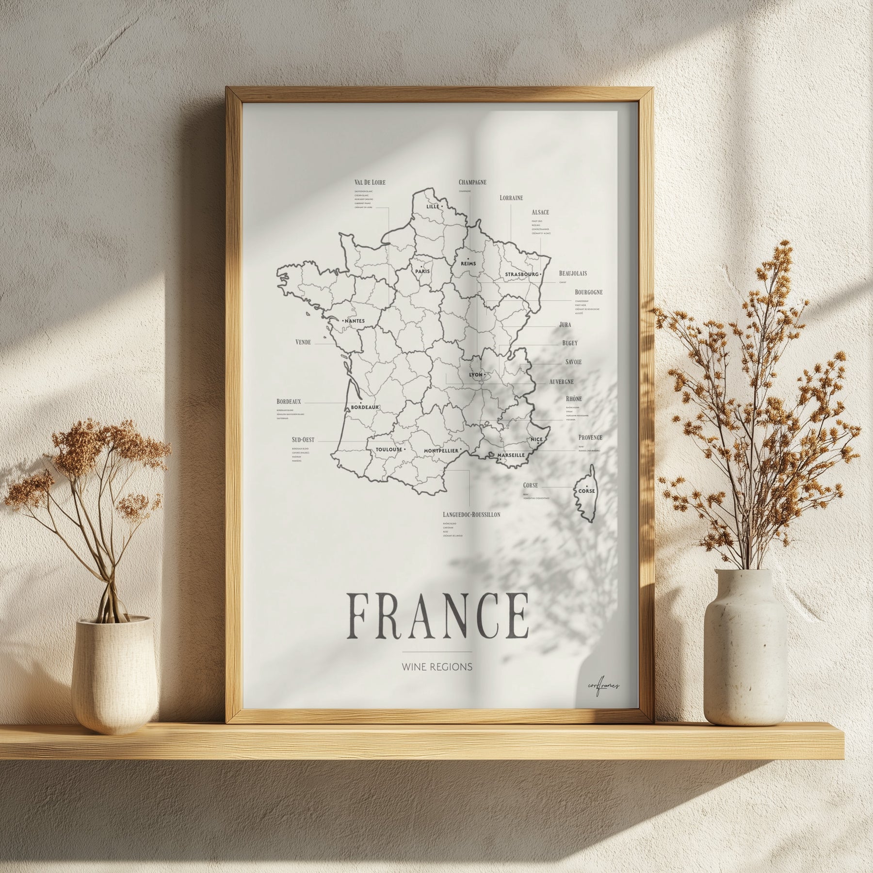 France Wine Region Map