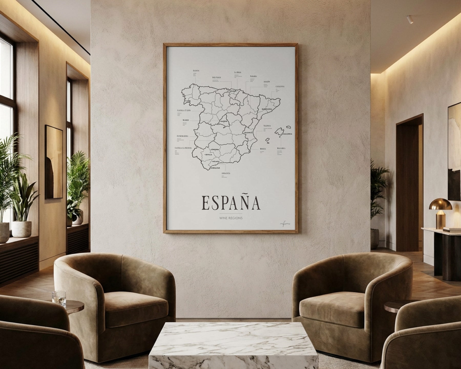 España Wine Region Map